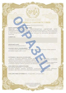 Образец Сертификат СТО 01.064.00220722.2-2020 Ульяновск Сертификат СТО 01.064.00220722.2-2020 